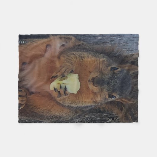 eekhoorn fleece deken (Voorkant (Horizontaal))
