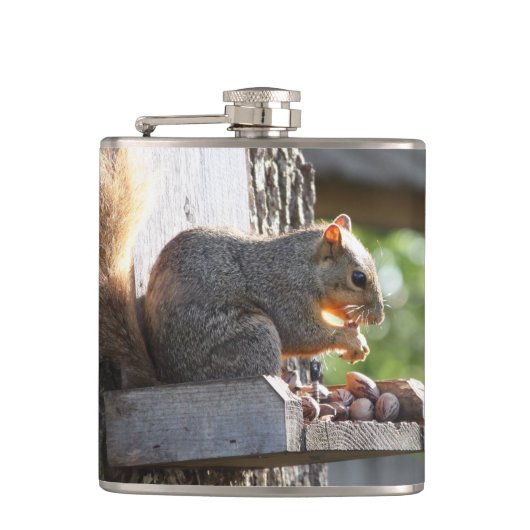 Eekhoorn Fles Heupfles (Voorkant)