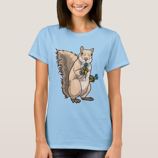 Eekhoorn Flits Flits T-shirt (Voorkant)