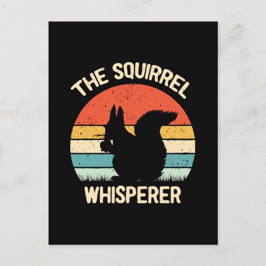Eekhoorn fluisteraar Eekhoorns Liefhebbers Gift Briefkaart (Voorkant)