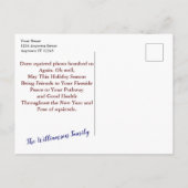 Eekhoorn Foto Bombs Familie Foto Kerstmis Briefkaart (Achterkant)