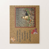 Eekhoorn Foto Thankful Quote Jigzaag Puzzle Legpuzzel (Verticaal)