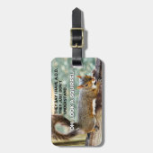 Eekhoorn foto TOEVOEGEN Bagagelabel (Voorkant verticaal)