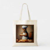 Eekhoorn Franse bakker Tote Bag (Achterkant)