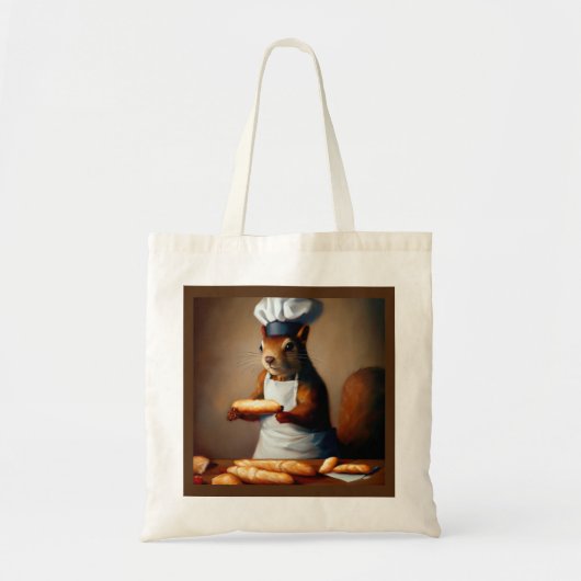 Eekhoorn Franse bakker Tote Bag (Voorkant)