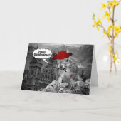 Eekhoorn Franse kunstenaar krijgt goed Kaart (Gele Bloem)