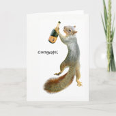 Eekhoorn gefeliciteerd Kaart (Voorkant)