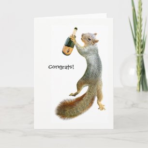 Eekhoorn gefeliciteerd Kaart