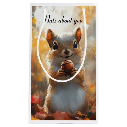 Eekhoorn, gek op jou klein cadeauzakje (Voorkant)