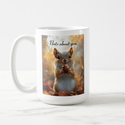 Eekhoorn, gek op jou koffiemok (Links)