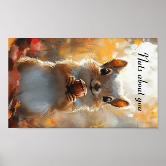 Eekhoorn, gek op jou poster (Voorkant)