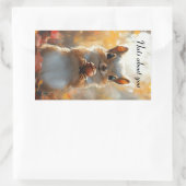 Eekhoorn, gek op jou rechthoekige sticker (Tas)