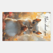 Eekhoorn, gek op jou rechthoekige sticker (Voorkant)