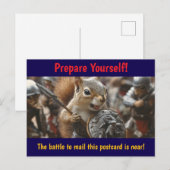 Eekhoorn Gevecht Briefkaart (Voorkant / Achterkant)