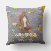 Eekhoorn... gewoon een noot halen kussen (Achterkant)