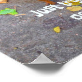 Eekhoorn... gewoon een noot halen poster (Hoek)