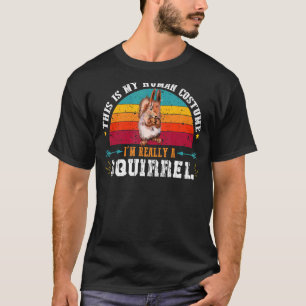 Eekhoorn Gezegde Kute Retro  eekhoorn T-shirt