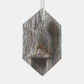 eekhoorn glas ornament (Voorkant Rechts)