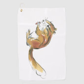 eekhoorn golfhanddoek (Voorkant)