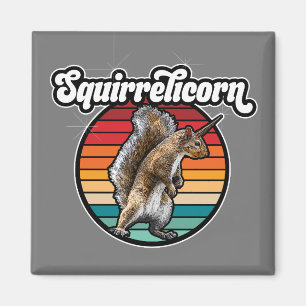 Eekhoorn - grappige, eekhoorn eenhoorn magneet