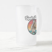 Eekhoorn - grappige,  eekhoorn eenhoorn matglas bierpul (Voorkant rechts)