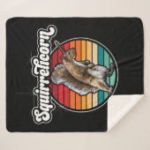 Eekhoorn - grappige,  eekhoorn eenhoorn sherpa deken (Voorkant (horizontaal))