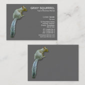 Eekhoorn - Grijs Visitekaartje (Voorkant / Achterkant)