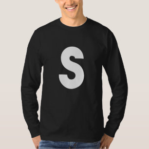 Eekhoorn Halloween Carnavalskostuum Letter S Retro T-shirt