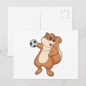 Eekhoorn Handbal speler Handbal Briefkaart (Voorkant / Achterkant)