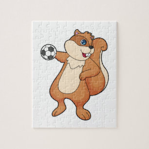 Eekhoorn Handbal speler Handbal Legpuzzel