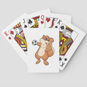 Eekhoorn Handbal speler Handbal Pokerkaarten
