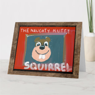 Eekhoorn Happy Birthday Groot Wenskaart 1 Kaart