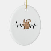 Eekhoorn Hartslag Eekhoorn Lover Keramisch Ornament (Rechts)