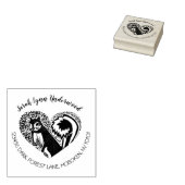 eekhoorn hartslagstempel rubberstempel (Gestempeld)