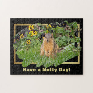 Eekhoorn heeft een voedingsdag legpuzzel