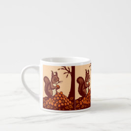 🐿️ Eekhoorn herfst expressokopje Espresso Kop