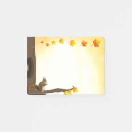 Eekhoorn & Herfstbladeren Notities Post-it® Notes