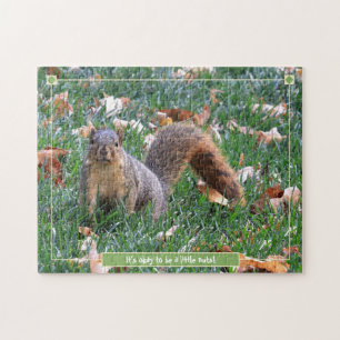 Eekhoorn "Het is goed om een beetje gek te zijn" P Legpuzzel