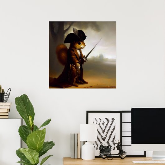 Eekhoorn Highwayman Poster (Thuiskantoor)