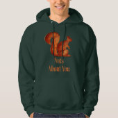 Eekhoorn - hout - noten over jou hoodie (Voorkant)