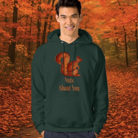 Eekhoorn - hout - noten over jou hoodie