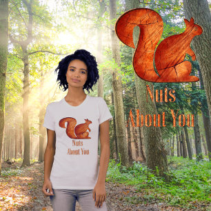 Eekhoorn - hout - noten voor jou t-shirt