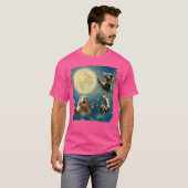 Eekhoorn huilt naar de maan eekhoorns t-shirt (Voorkant volledig)