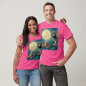 Eekhoorn huilt naar de maan eekhoorns t-shirt (Unisex)