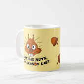 Eekhoorn Ik hou van Big Nuts Pun Koffiemok (Voorkant links)