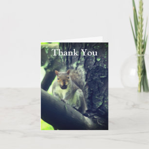 Eekhoorn in boomkunst Hartelijk dank Bedankkaart