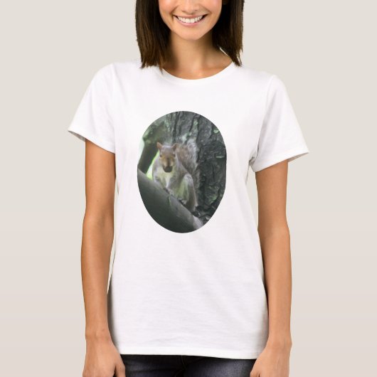 Eekhoorn in boomschilderkunst t-shirt (Voorkant)