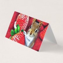 Eekhoorn in de aardbeienhemel