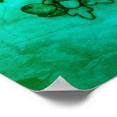 Eekhoorn in de herfst, Happy Halloween. Poster (Hoek)