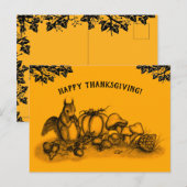 Eekhoorn in de herfst, Happy Thanksgiving! Briefkaart (Voorkant / Achterkant)